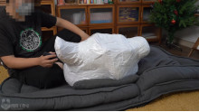 呼吸制御と口腔内虐待のMummification
